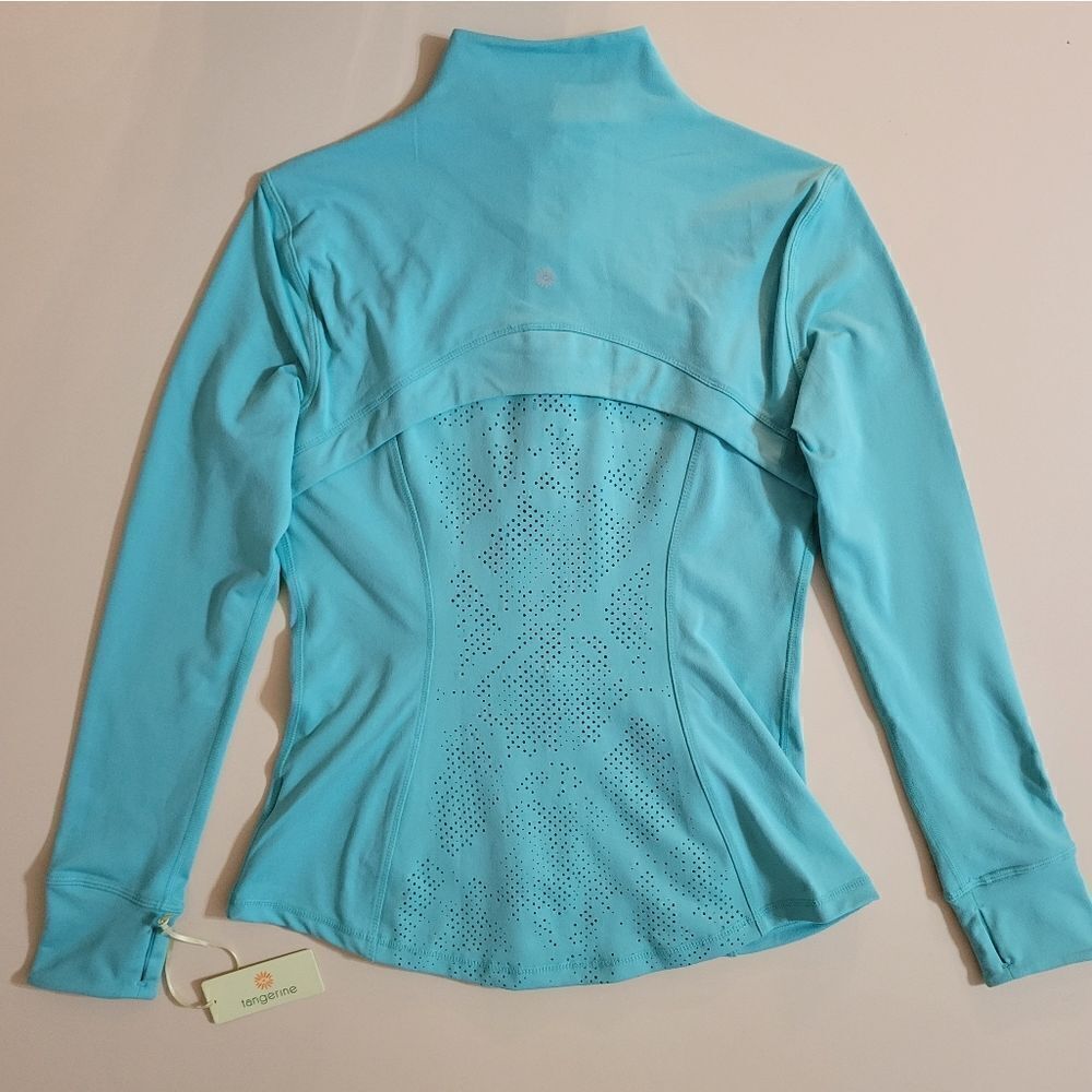 Tangerine Athleta Women's Aqua Mint Zippered Jacket - Picture 15 of 15